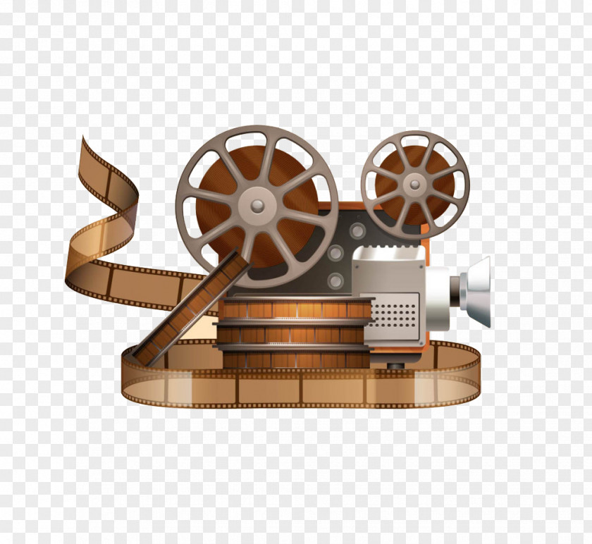 Old Shanghai Classic Camera Movie Projector Reel Cinema PNG