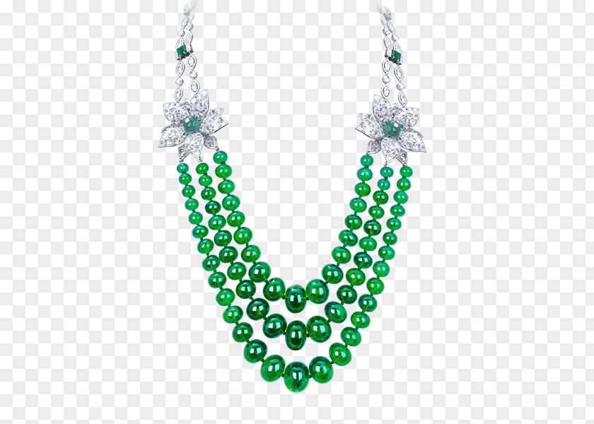 Emerald Earring Pearl Necklace Jewellery PNG
