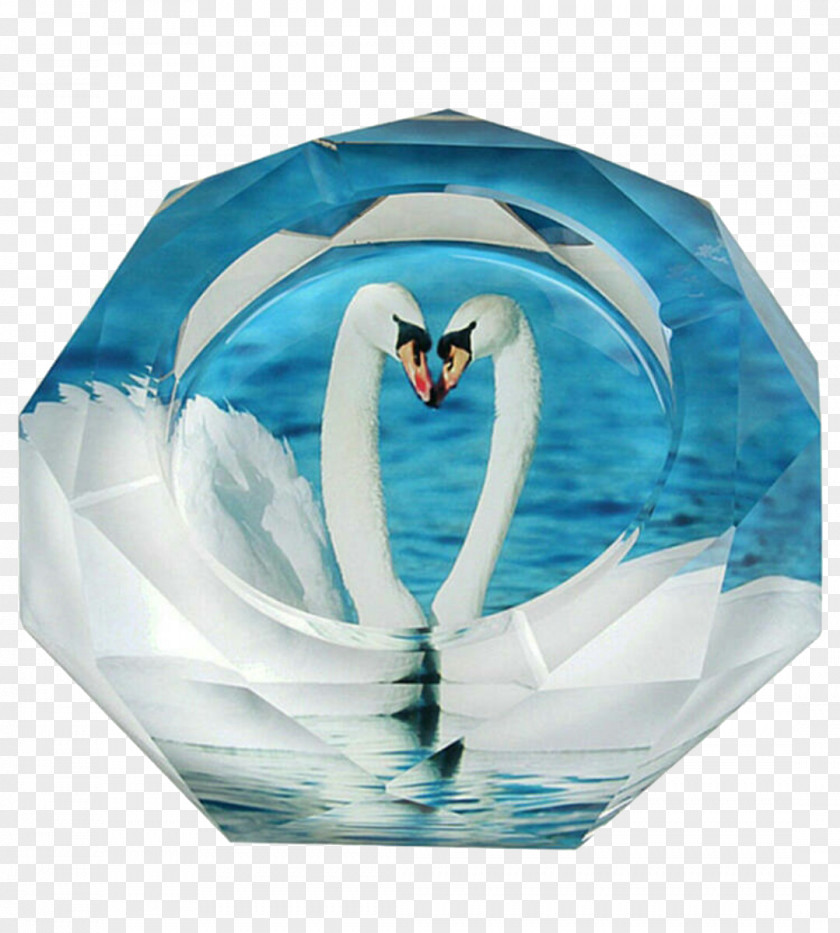 Swan Ashtray Table Glass Mail Order PNG