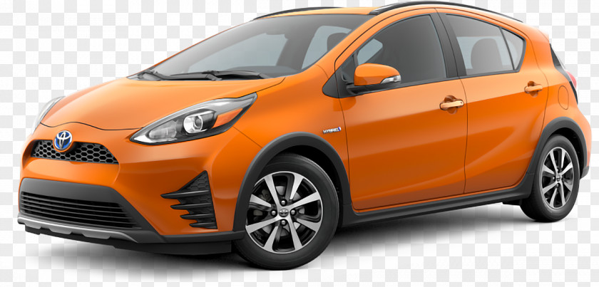 Toyota 2018 Prius C Hatchback Car Hybrid Synergy Drive PNG