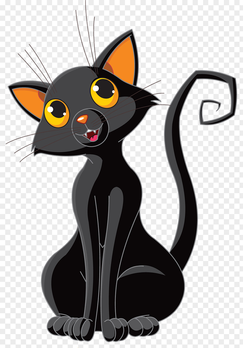 Witch Cat Halloween Kitten Clip Art PNG