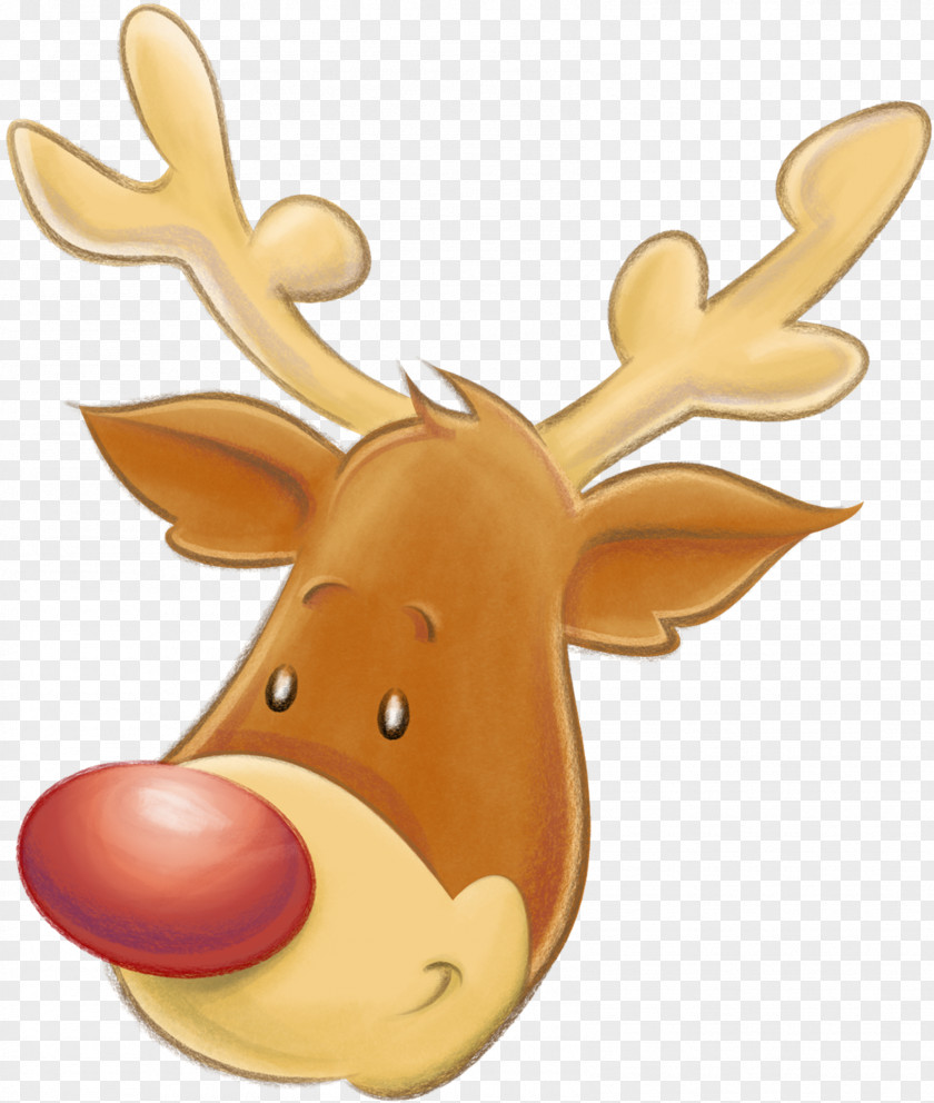 Deer Rudolph Santa Claus's Reindeer Christmas PNG