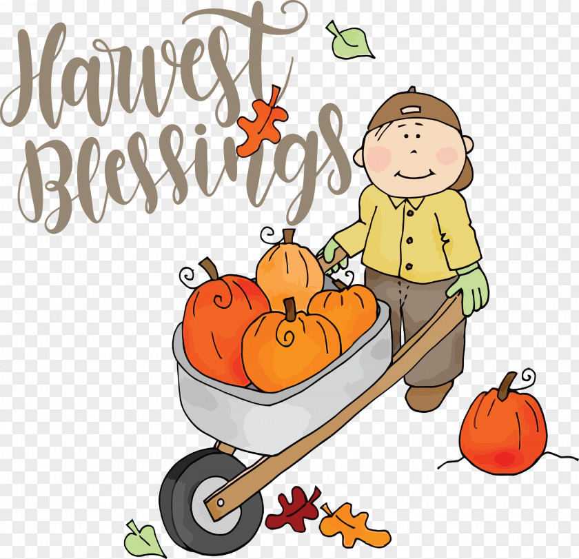 Harvest Blessings Thanksgiving Autumn PNG