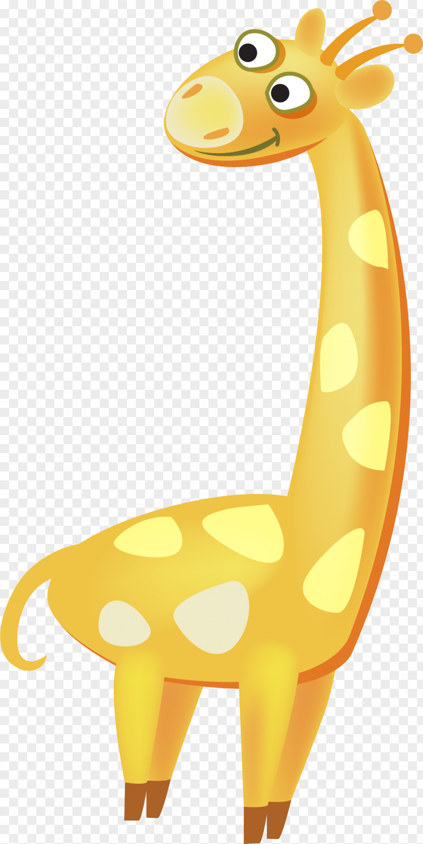 Yellow Giraffe Northern Clip Art PNG