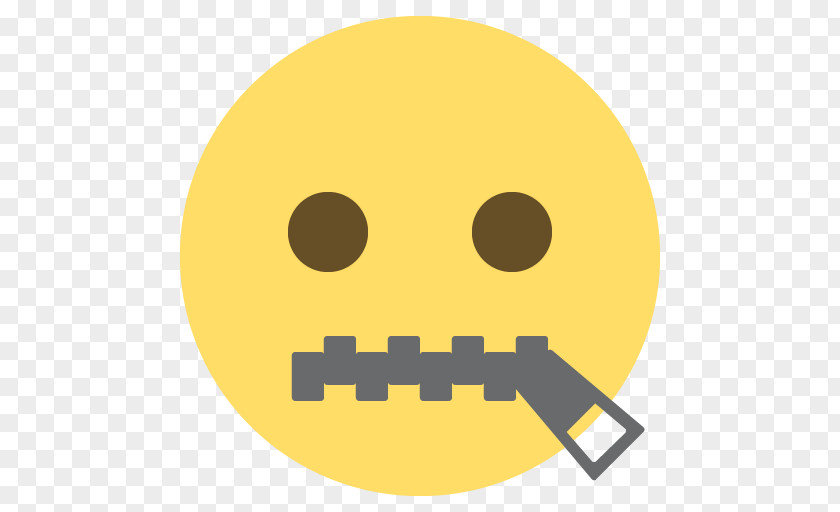 Zipper Smiley Emoticon Emoji Wink Sadness PNG