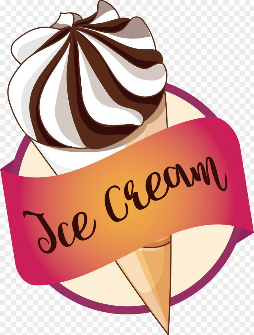 Cartoon Ice Cream Cone Waffle Cake PNG