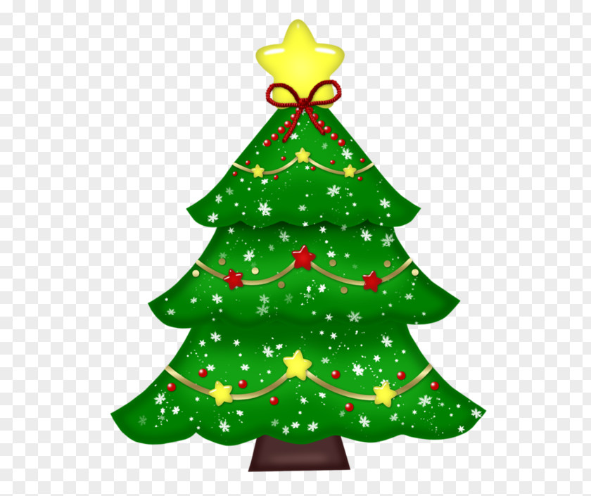 Color Cartoon Christmas Tree Fir Ornament PNG