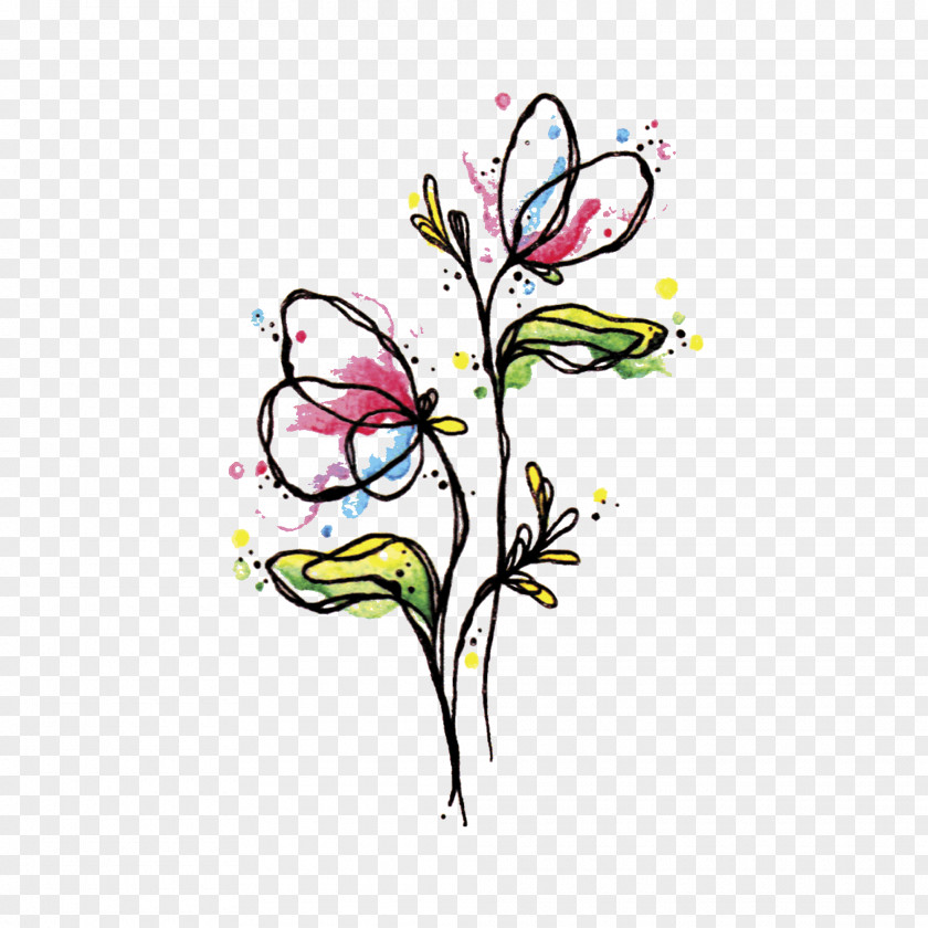 Design Floral Tattoo Artist PNG