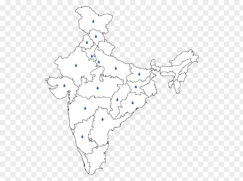 India World Map Blank PNG