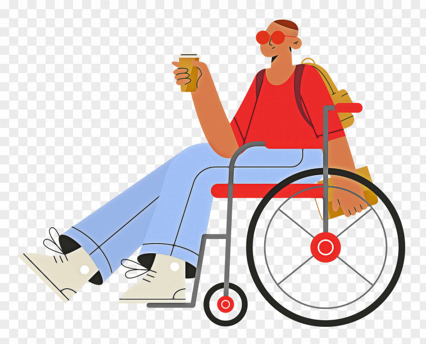 Sitting On Wheelchair PNG