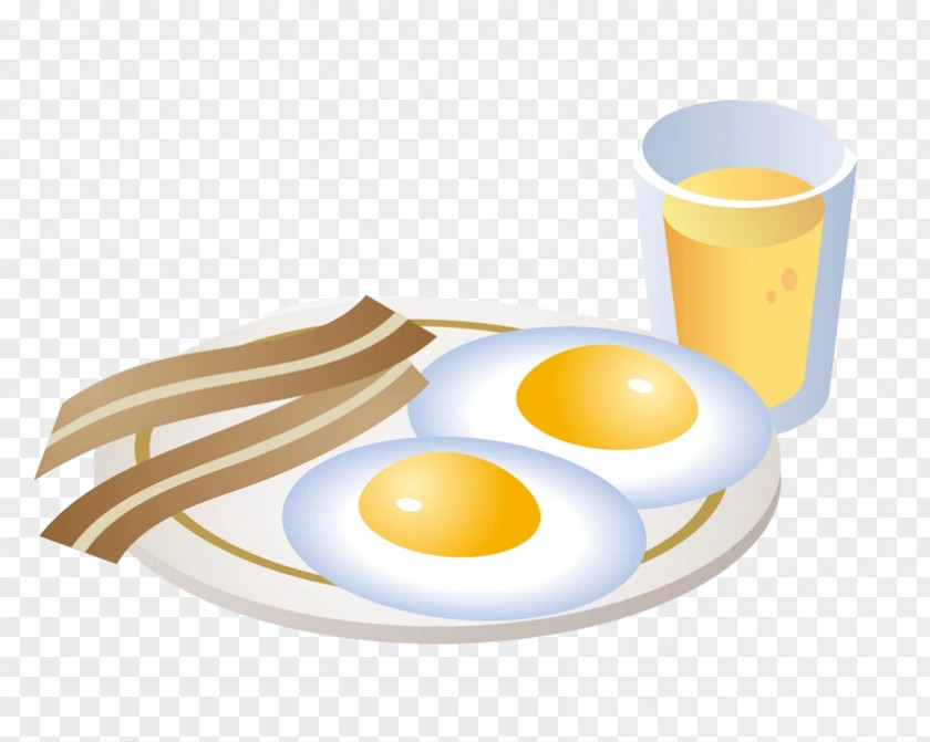 Breakfast Drink Fried Egg Milk Omelette PNG