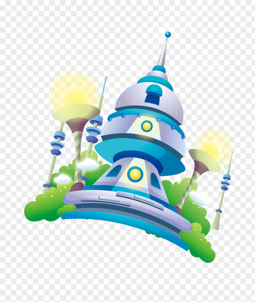 Cartoon Castle Illustration PNG