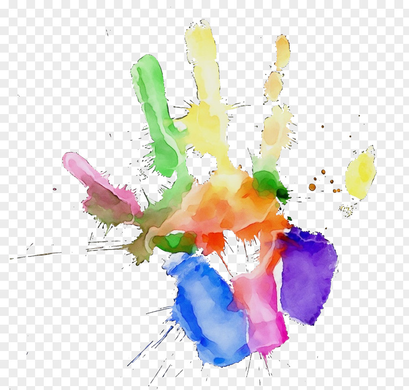 Child Art Watercolor Paint Drawing PNG