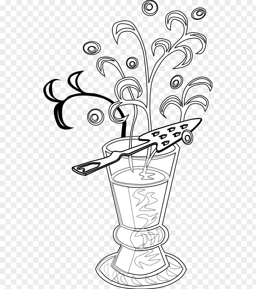 Coctail Absinthe Line Art Drawing Clip PNG