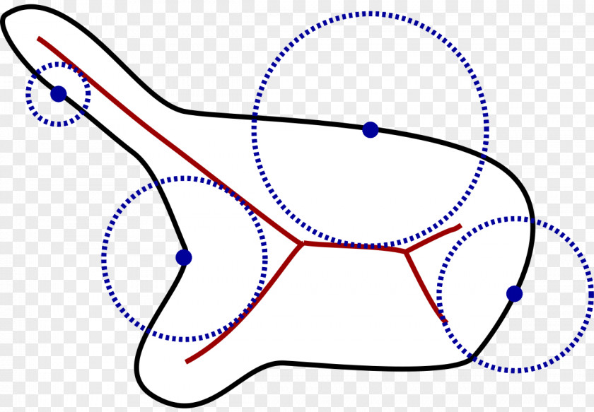 Disjoint Local Feature Size Point Geometry Line Medial Axis PNG