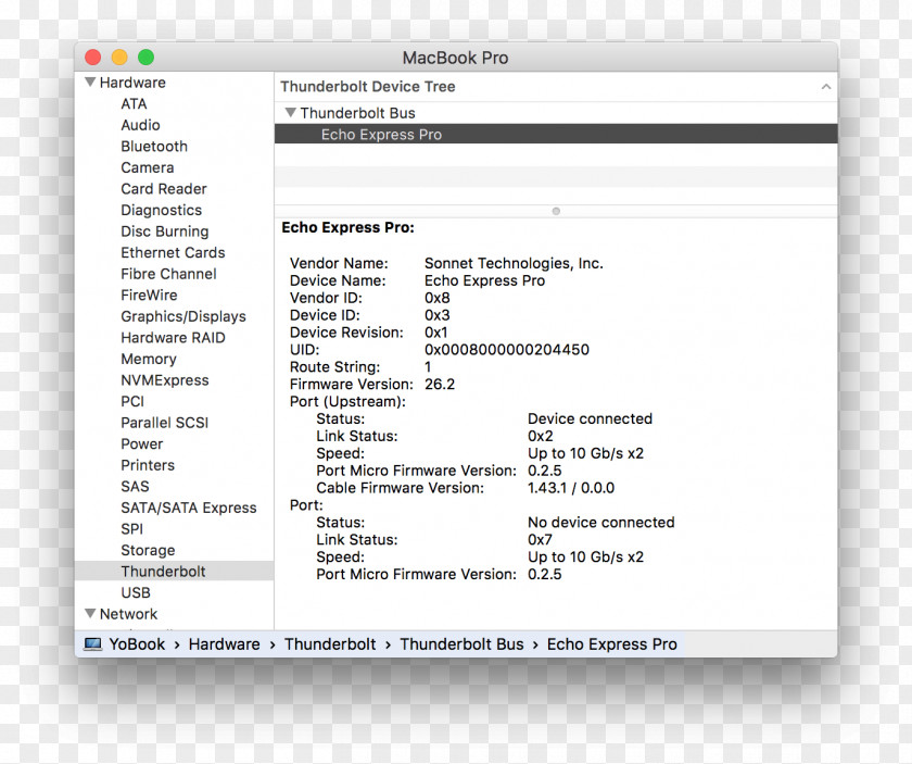 Mac Book Pro Thunderbolt Device Driver MacOS PNG