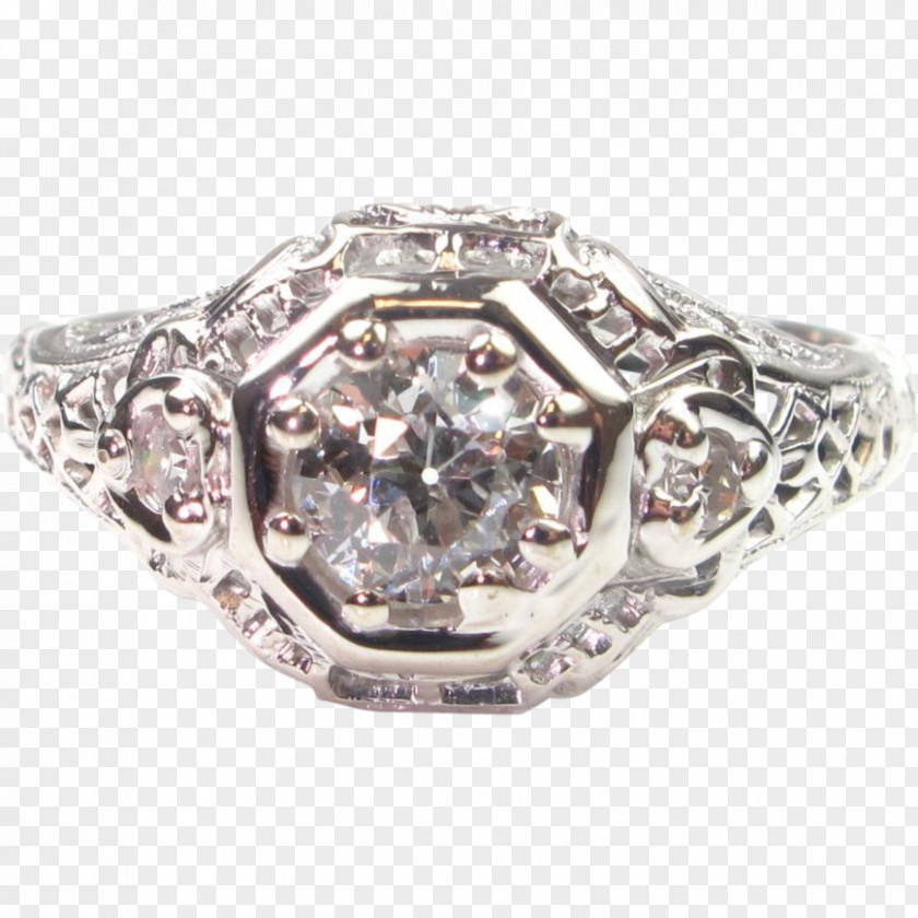 Ring Wedding Silver Diamond Bling-bling PNG