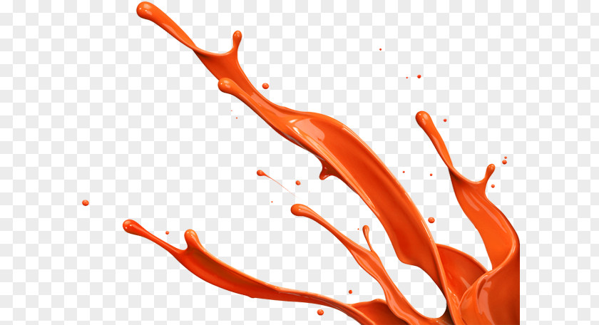 Splash Of Juice Watercolor Painting Orange PNG