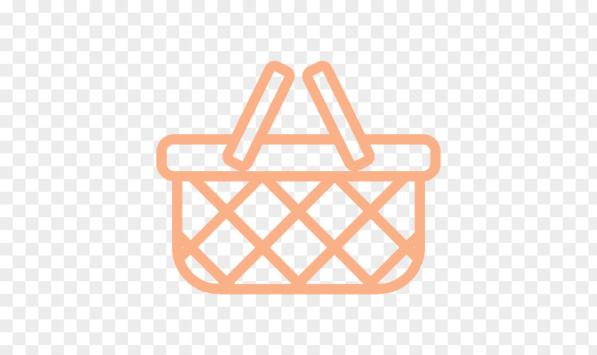 Storage Basket Background Orange PNG
