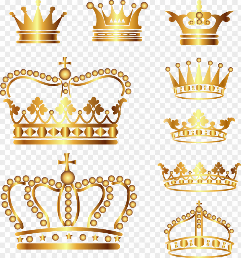 Golden Crown Gold Clip Art PNG