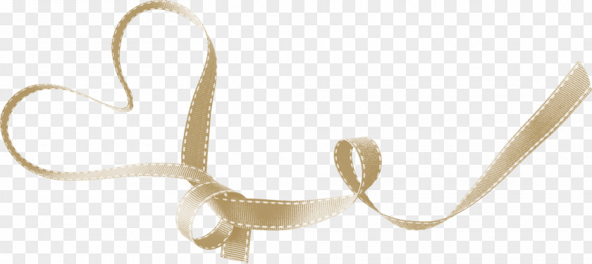 Heart Ribbon Designer Peach PNG