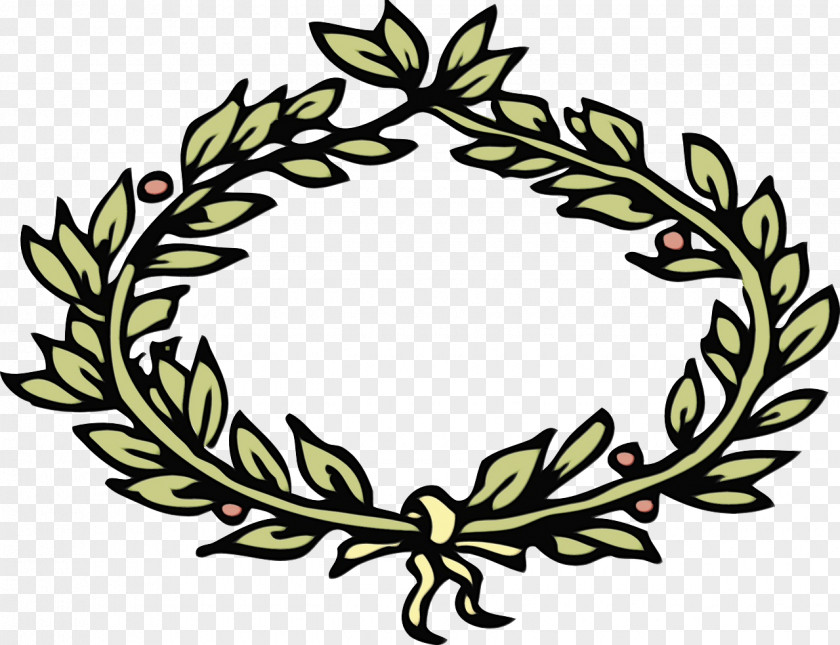 Olive Wreath Laurel Bay Leaf Crown PNG