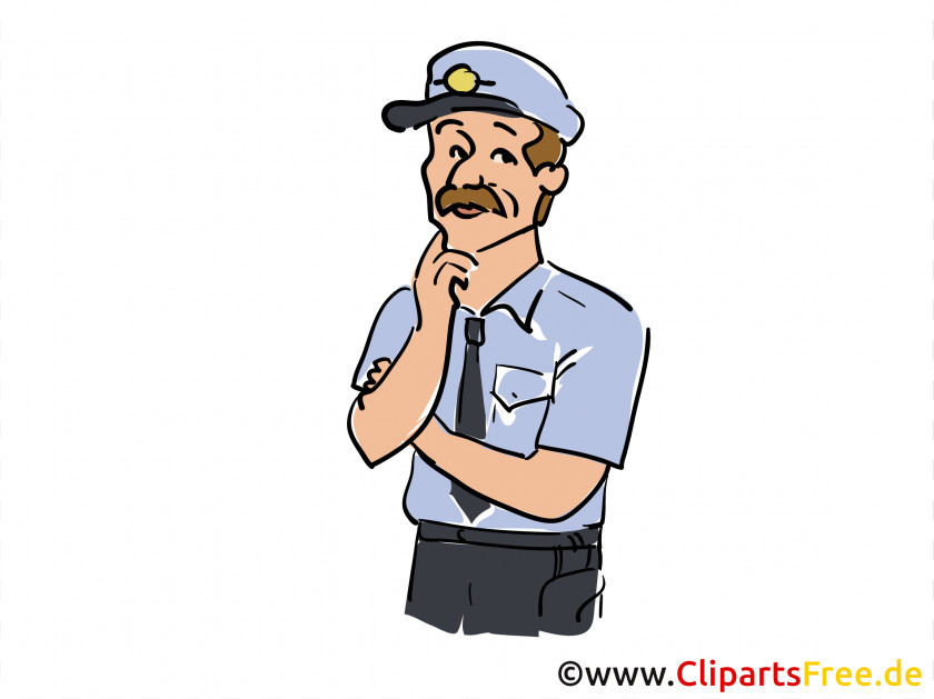 Policeman Finger Professional Cartoon PNG