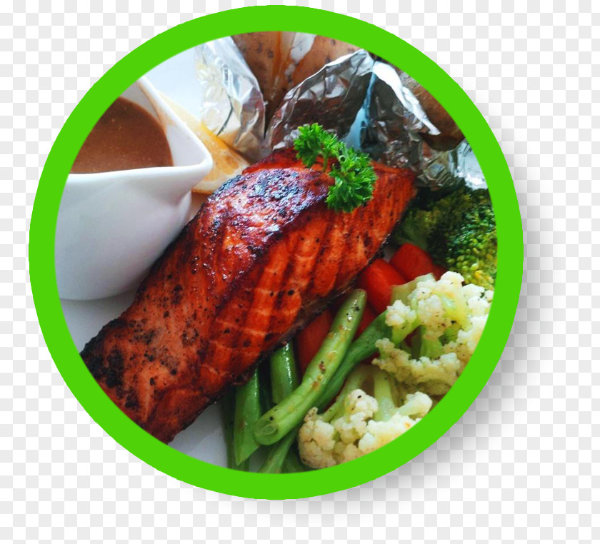 Salmon Steak Tandoori Chicken Recipe Garnish Vegetable PNG