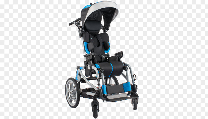 Blue Stroller Wheelchair Disability Child Baby Transport Special Needs PNG