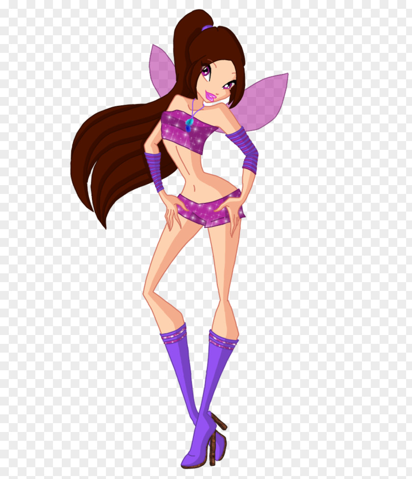 Fairy Figurine Cartoon Purple PNG