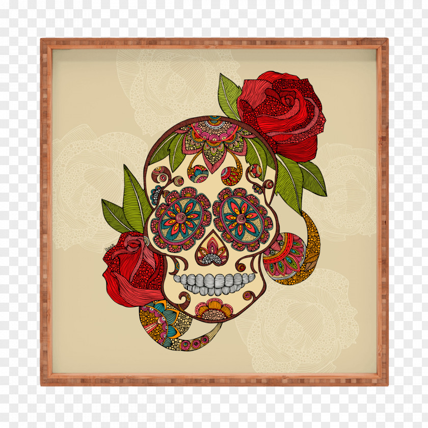 Skull Calavera Wall Decal Day Of The Dead PNG