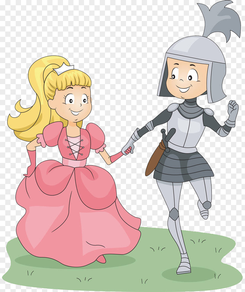 The Prince Runs With Princess Knight Royalty-free Clip Art PNG