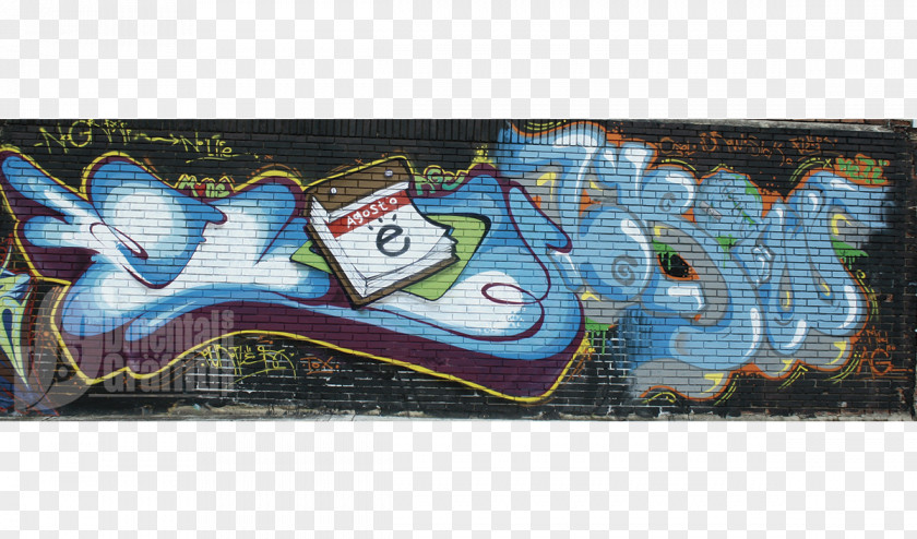 Graffiti Mural Painting Font PNG