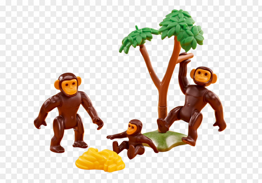 Monkey The Chimpanzee Family Book Primate Playmobil PNG
