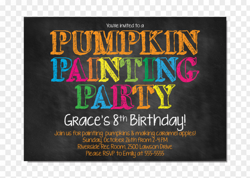 Watercolor Pumpkin Wedding Invitation Birthday Party Painting Convite PNG