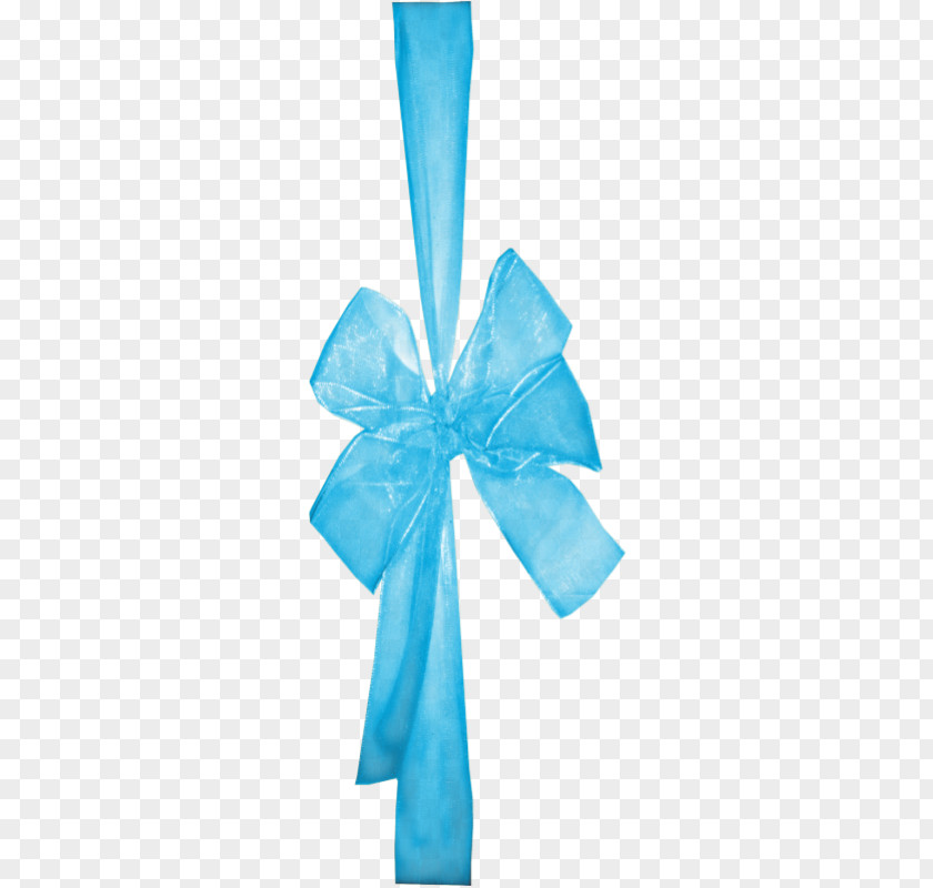 Blue Ribbon Drawing Shoelace Knot PNG