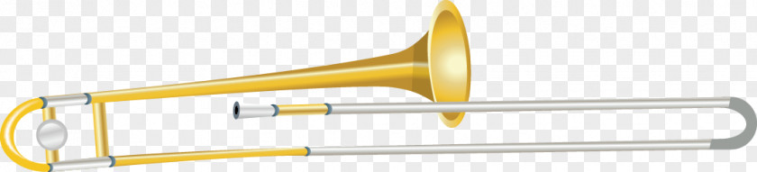 Golden Trombone Musical Instrument Vector Material Types Of Euclidean PNG