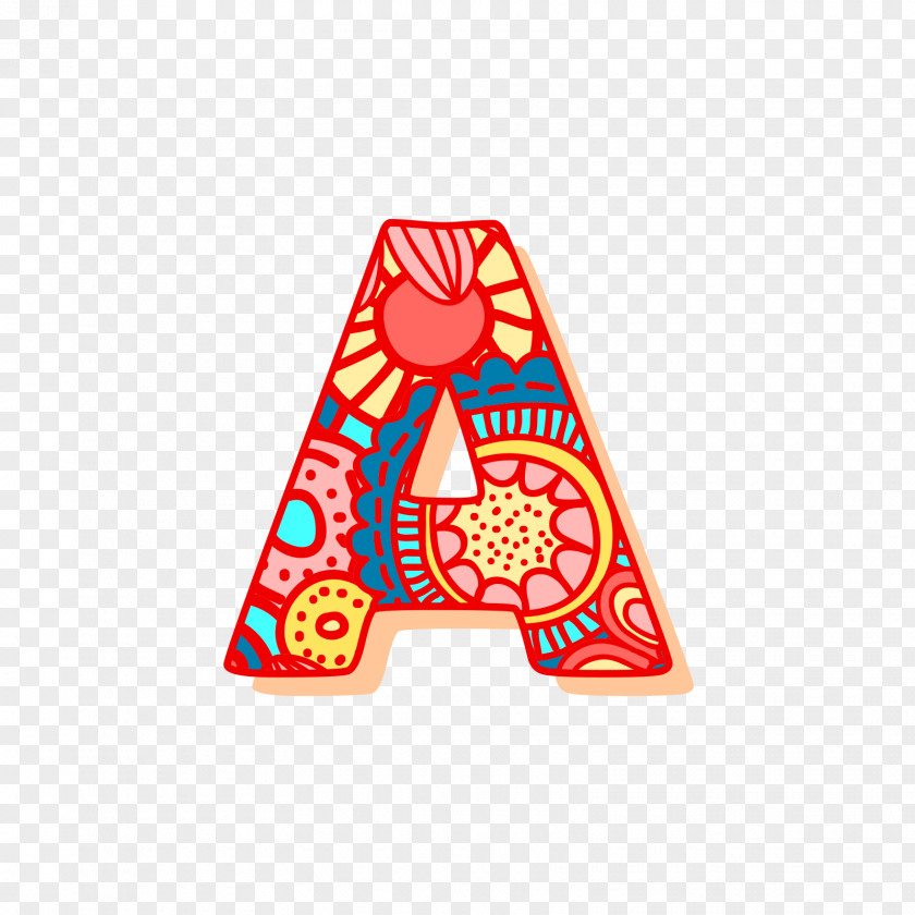 Paisley Pattern Letter Adobe Illustrator PNG