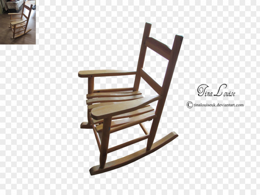 Wood Rocking Chairs Armrest Garden Furniture PNG