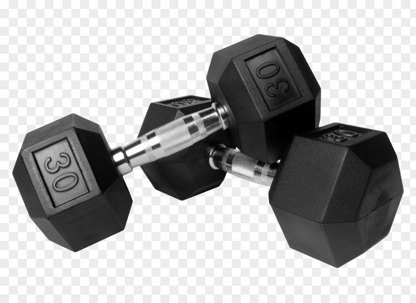 Black Dumbbell Weight Training Fitness Centre PNG