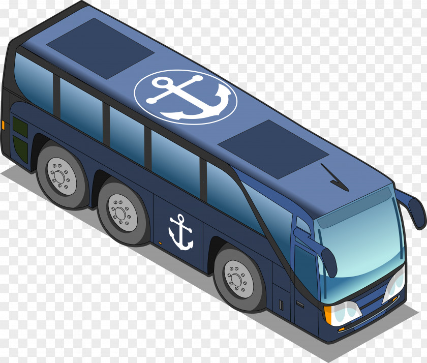 Bus Vehicle Material Double-decker Car Diagram PNG