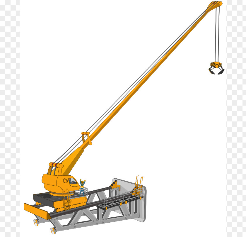File Excavator Heavy Machinery Architectural Engineering Crane Building PNG