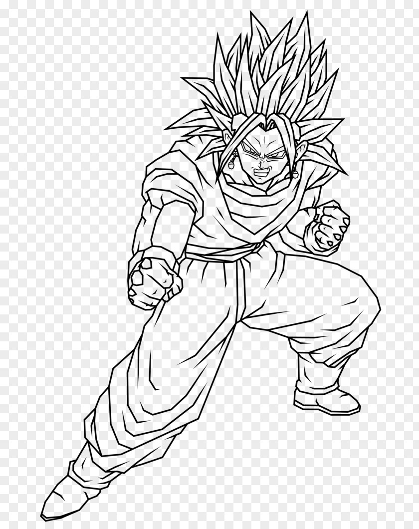 Goku Line Art Trunks Gohan Drawing PNG