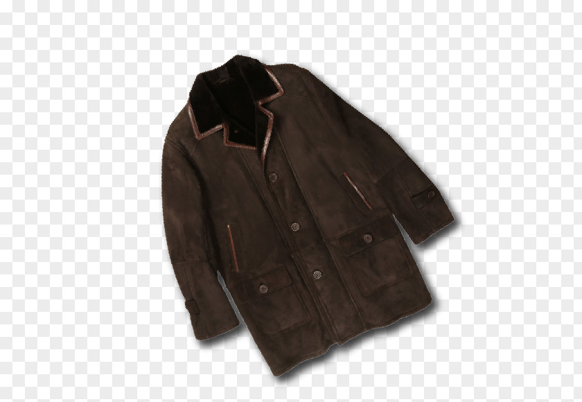Leather Jacket Coat Sleeve Fur PNG