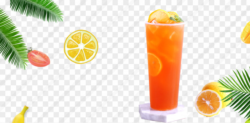 Orange Juice Tea Cocktail Soft Drink PNG