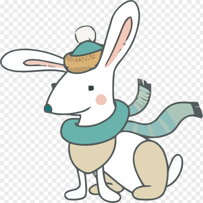 Vector Material Rabbit Hat Leporids Clip Art PNG