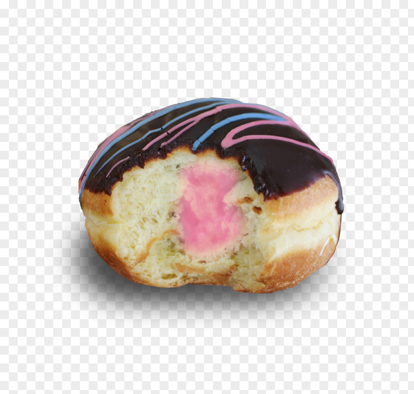 Boston Cream Doughnut Donuts Sufganiyah Gender Reveal Baby Shower Danish Pastry PNG