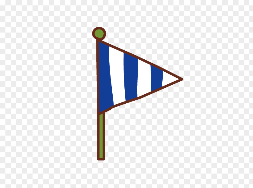 Cartoon Blue And White Flag PNG