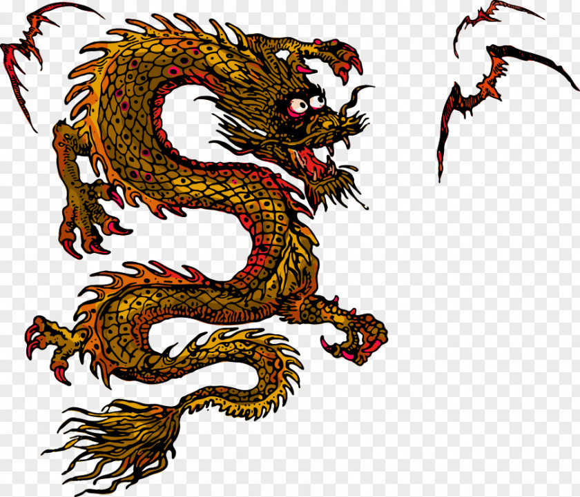 Chinese Dragon Vector Elements Japanese PNG