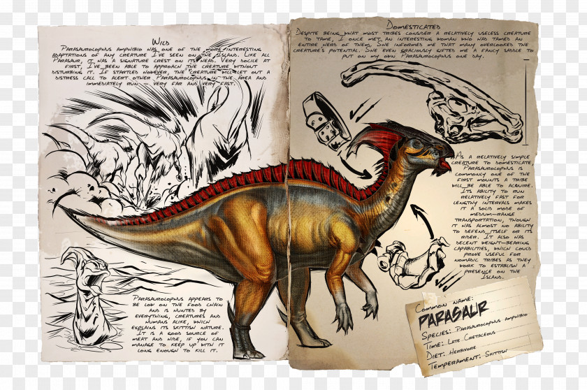 Dinosaur ARK: Survival Evolved Parasaurolophus Giganotosaurus Gigantosaurus PNG